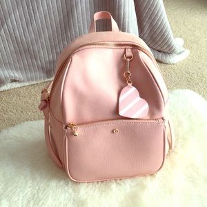 Small pink backpack